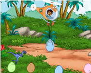 Diego egg pick up dínós HTML5 játék