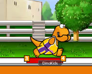 Dino kids long jump online játék